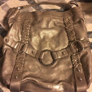 Isabella Fiore Quilted Carina XLarge Gold Metallic